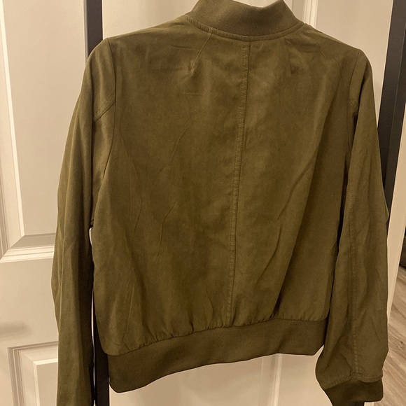 Olive Green Bomber Jacket - Picture 3 of 3